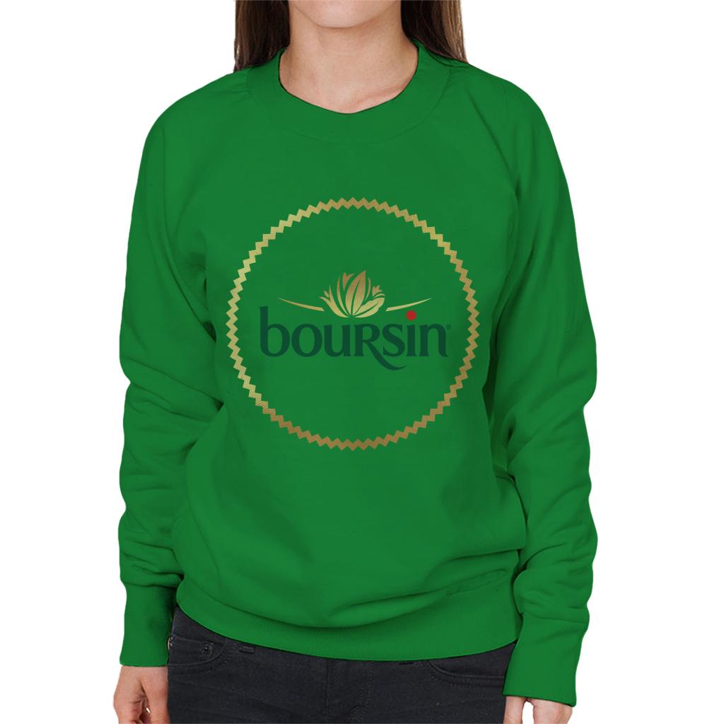 Boursin Logo Gold Foil Women's Sweatshirt-ALL + EVERY