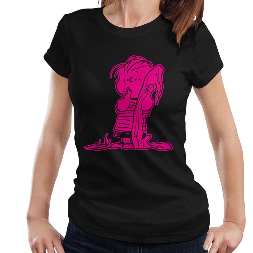 Peanuts-Linus-Van-Pelt-Neon-Womens-T-Shirt