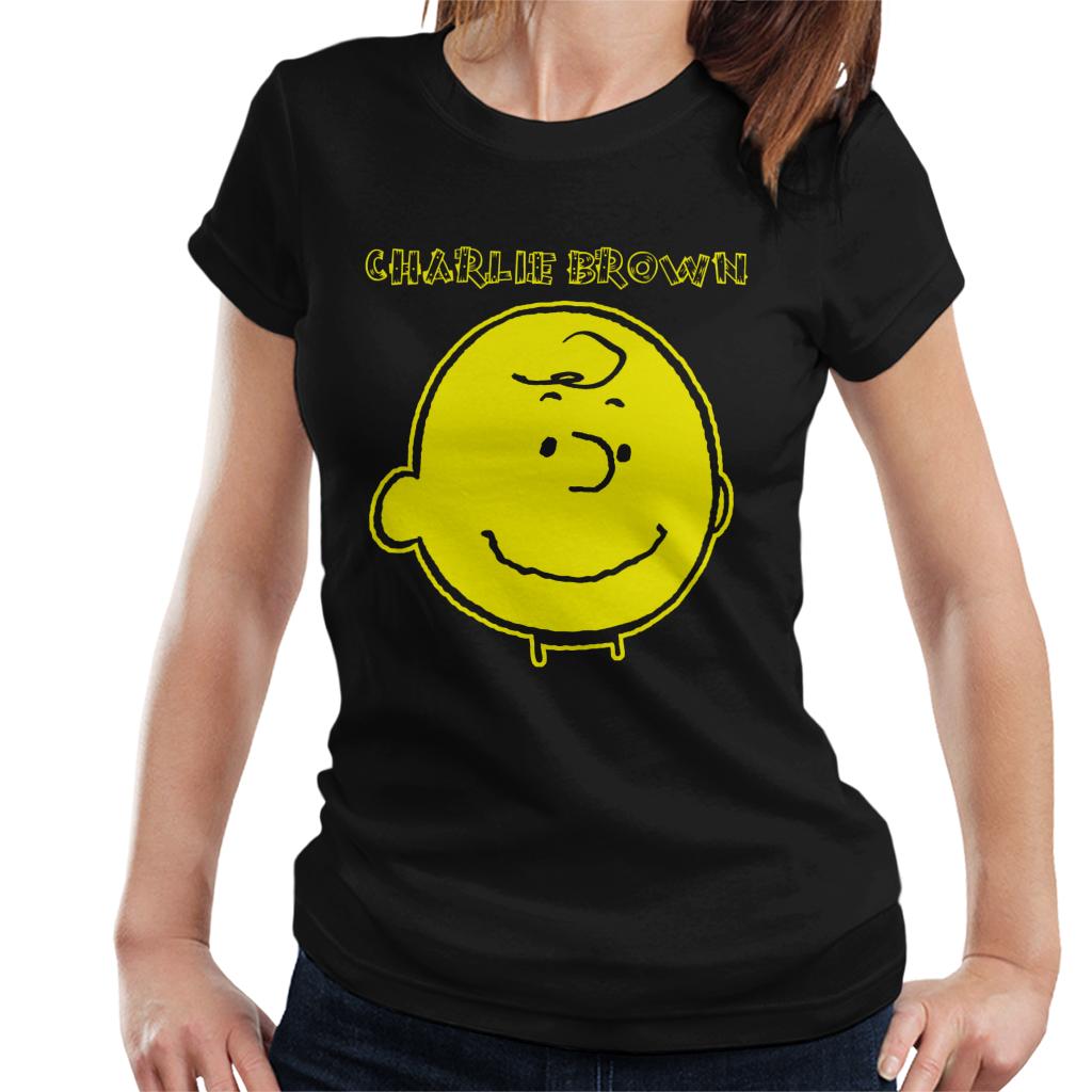 Peanuts-I-Am-Charlie-Brown-Neon-Womens-T-Shirt