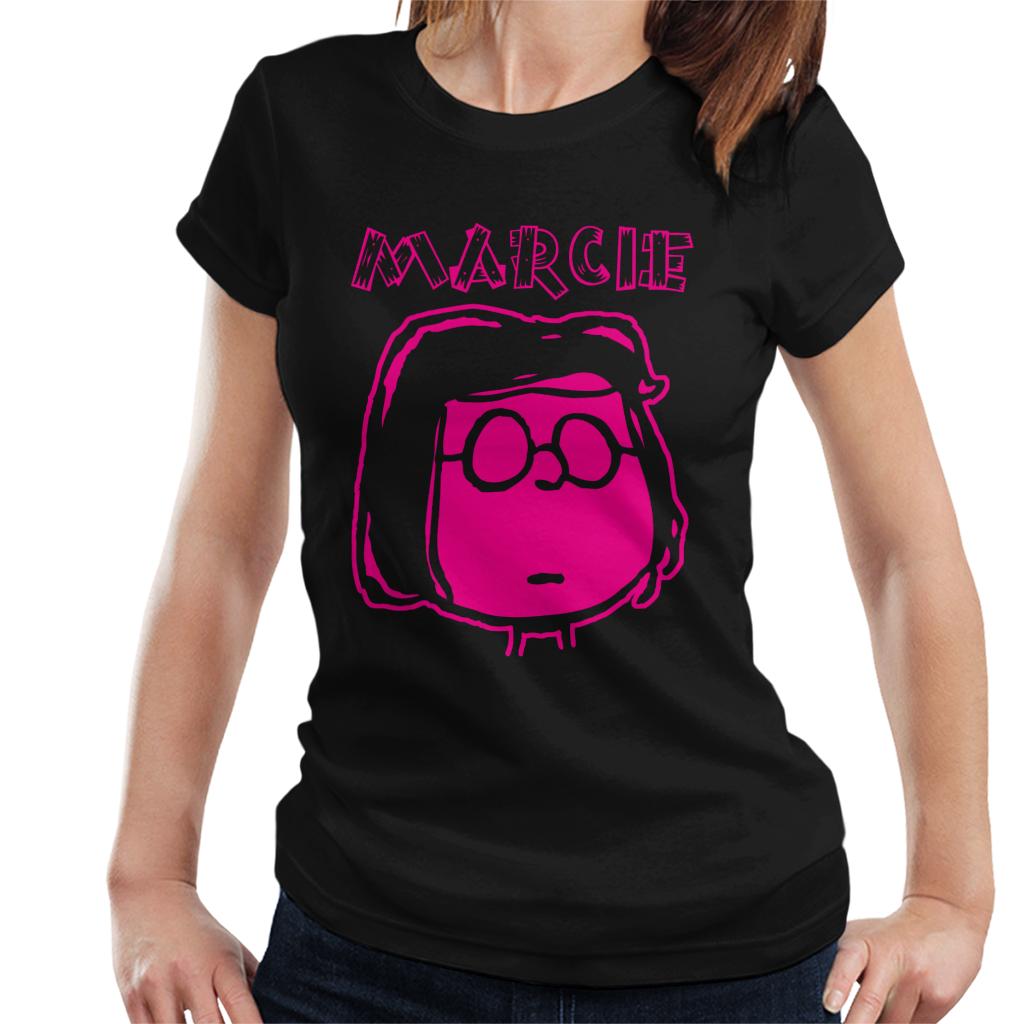 Peanuts-I-Am-Marcie-Neon-Womens-T-Shirt