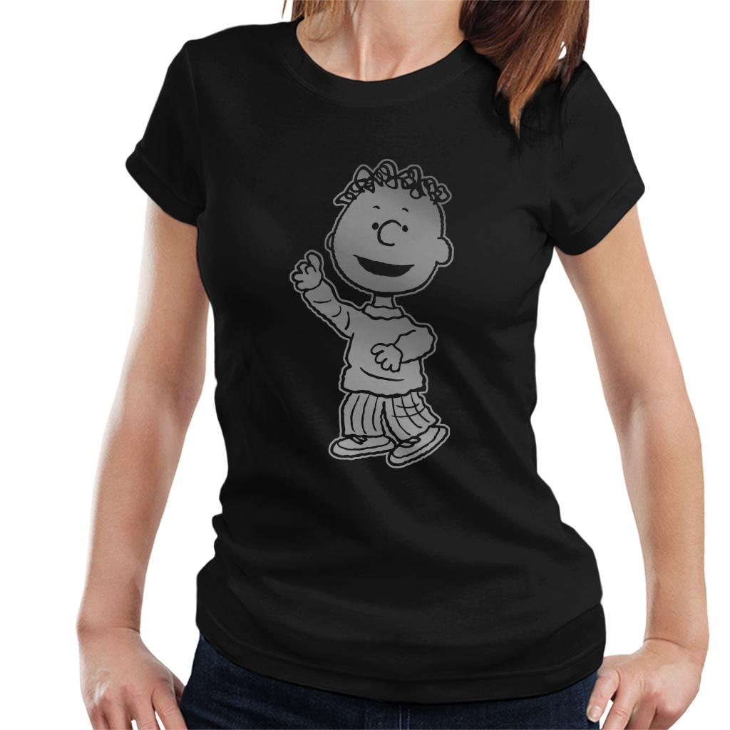 Peanuts Franklin Armstrong Reflective Women's T-Shirt-ALL + EVERY