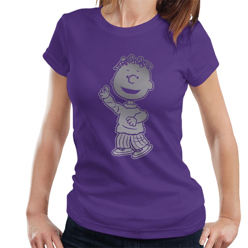 Peanuts Franklin Armstrong Reflective Women's T-Shirt-ALL + EVERY