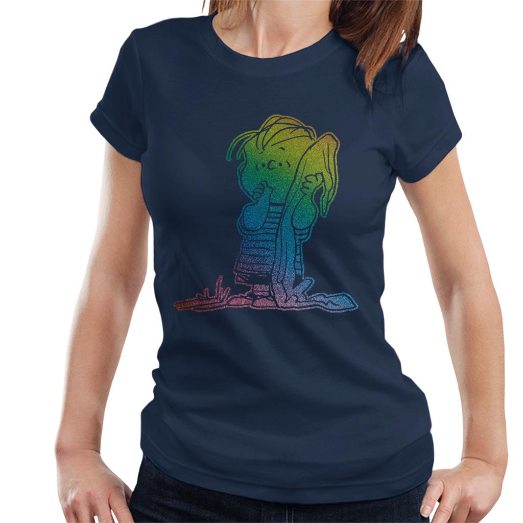 Peanuts-Linus-Van-Pelt-Rainbow-Womens-T-Shirt