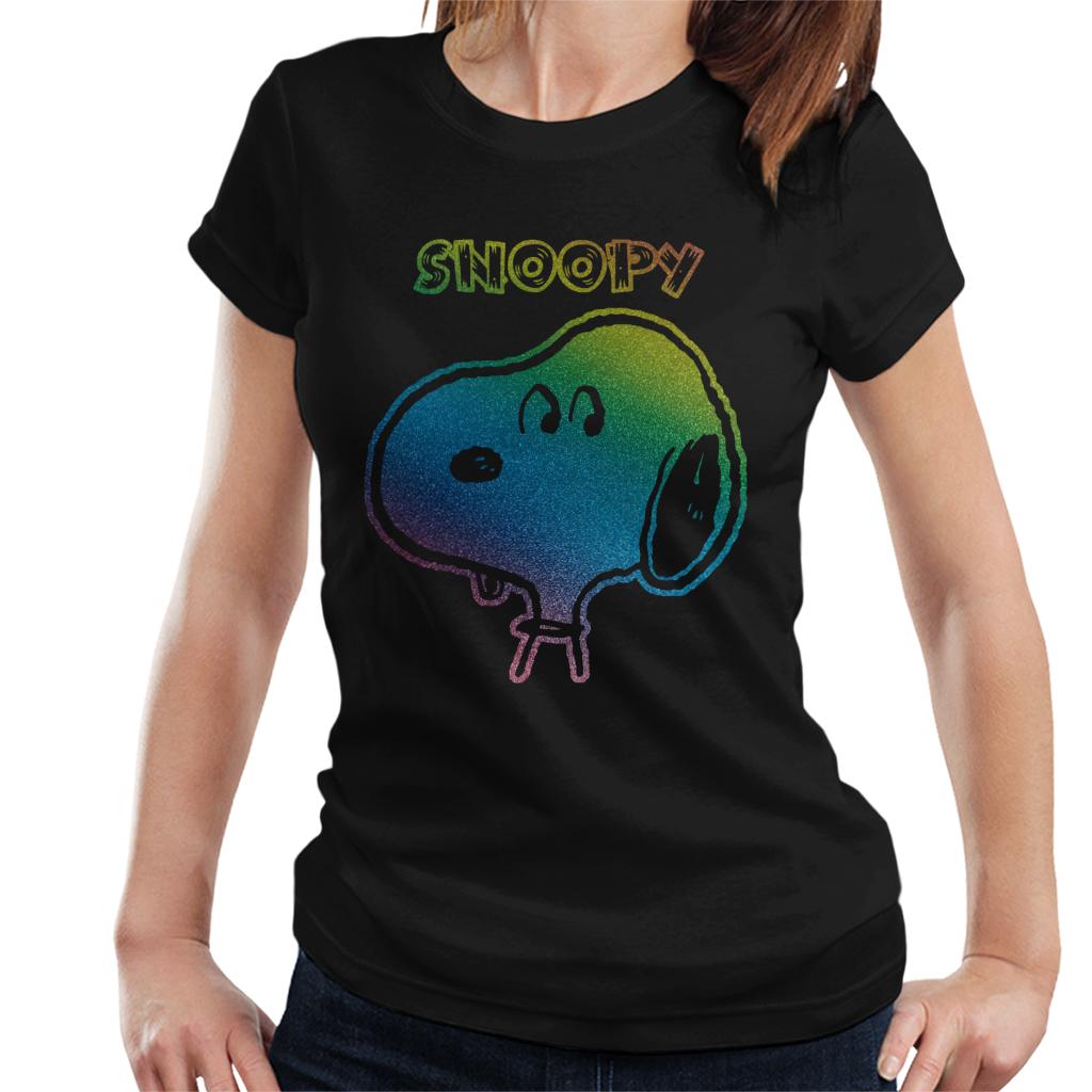 Peanuts-I-Am-Snoopy-Rainbow-Womens-T-Shirt
