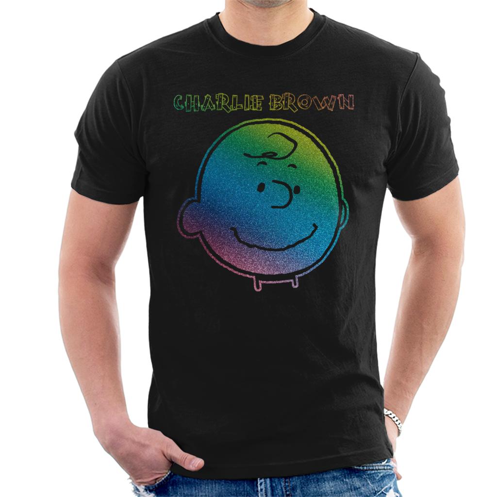 Peanuts-I-Am-Charlie-Brown-Rainbow-Mens-T-Shirt