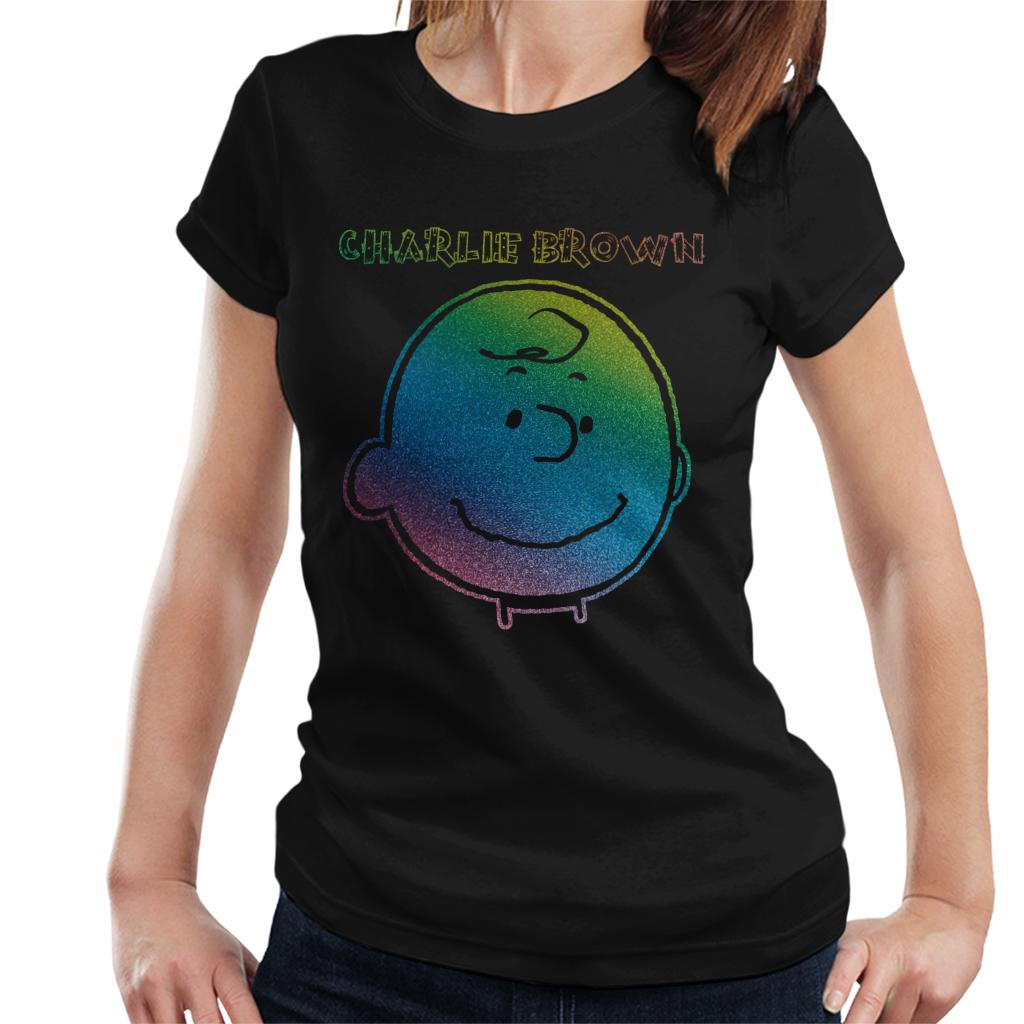 Peanuts-I-Am-Charlie-Brown-Rainbow-Womens-T-Shirt