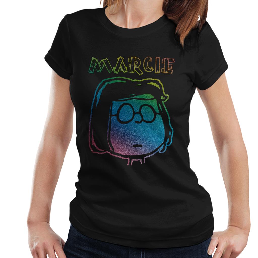 Peanuts-I-Am-Marcie-Rainbow-Womens-T-Shirt