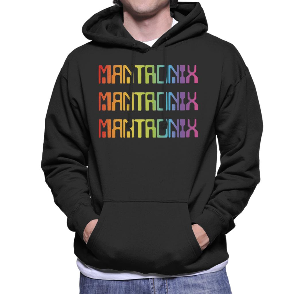Mantronix The Album Cover Rainbow Shimmer Flex Men's Hooded Sweatshirt-ALL + EVERY