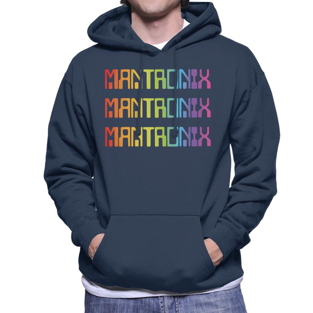 Mantronix The Album Cover Rainbow Shimmer Flex Men's Hooded Sweatshirt-ALL + EVERY