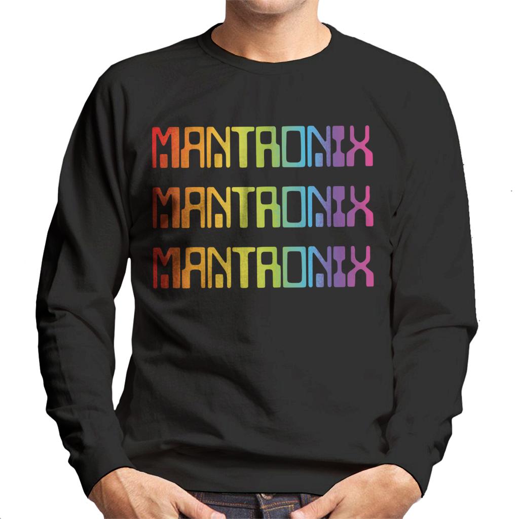 Mantronix The Album Cover Rainbow Shimmer Flex Men's Sweatshirt-ALL + EVERY