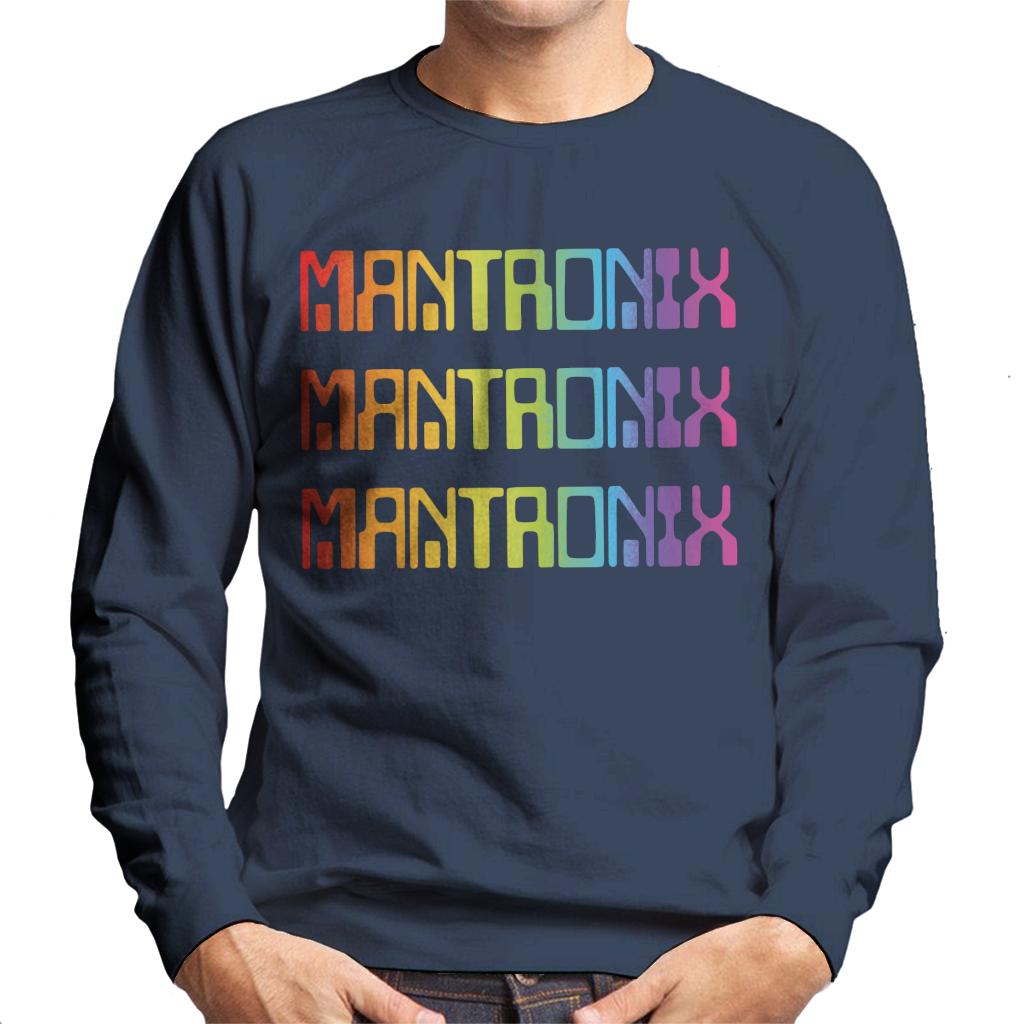 Mantronix The Album Cover Rainbow Shimmer Flex Men's Sweatshirt-ALL + EVERY