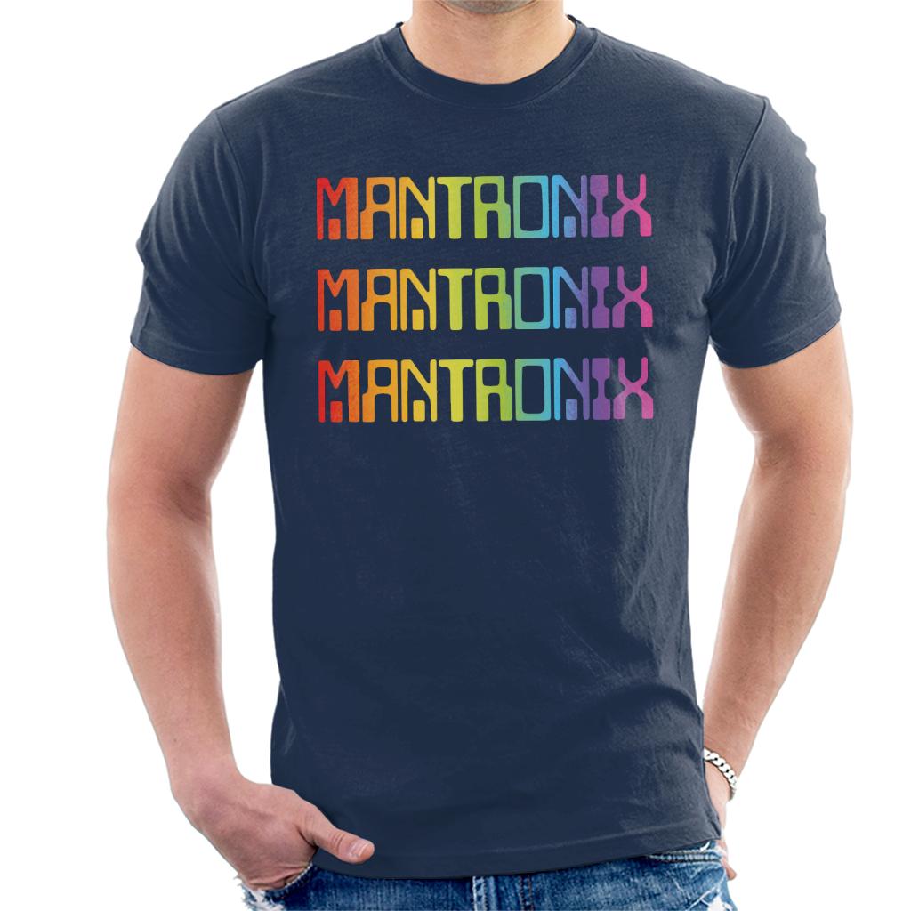 Mantronix The Album Cover Rainbow Shimmer Flex Men's T-Shirt-ALL + EVERY