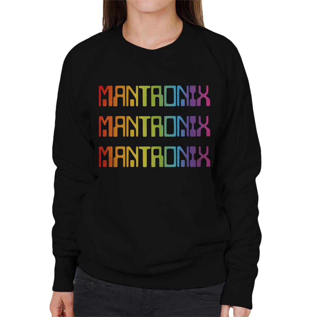 Mantronix The Album Cover Rainbow Shimmer Flex Women's Sweatshirt-ALL + EVERY