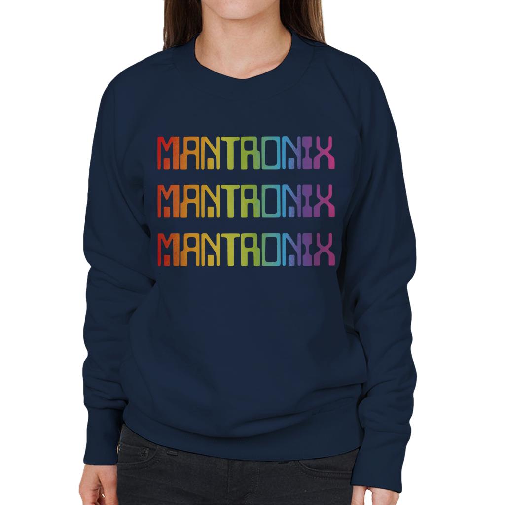 Mantronix The Album Cover Rainbow Shimmer Flex Women's Sweatshirt-ALL + EVERY