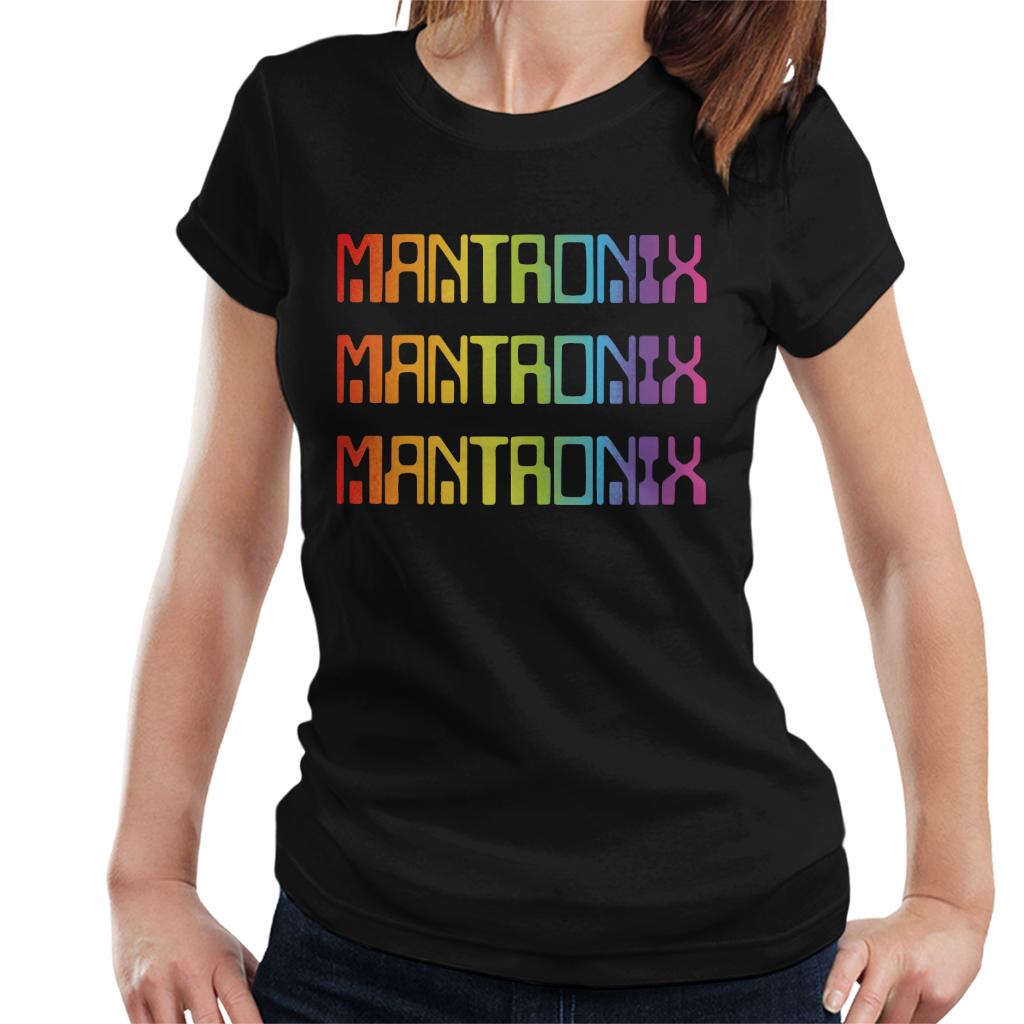 Mantronix The Album Cover Rainbow Shimmer Flex Women's T-Shirt-ALL + EVERY
