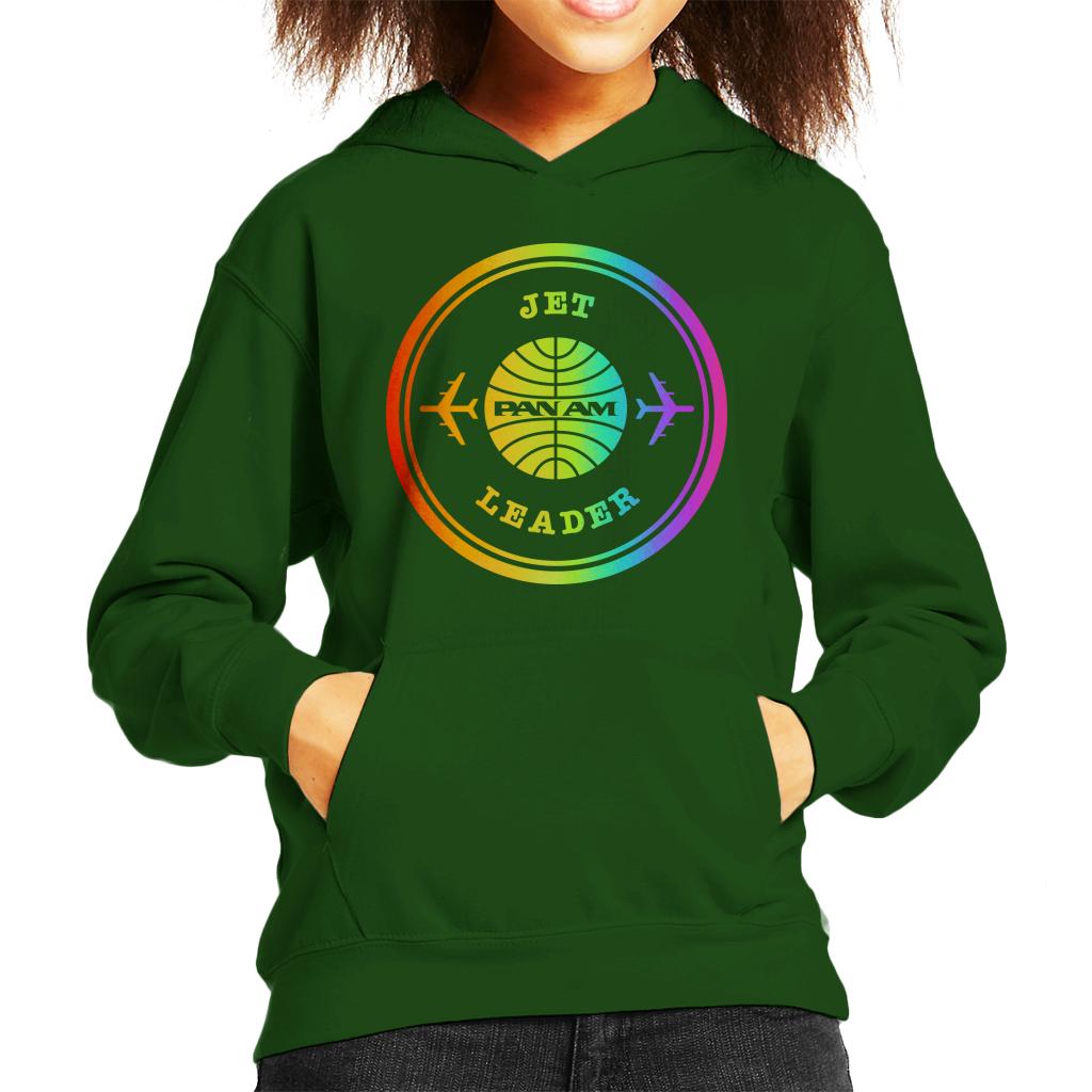 Pan Am Jet Leader Rainbow Foil Kid's Hooded Sweatshirt-ALL + EVERY