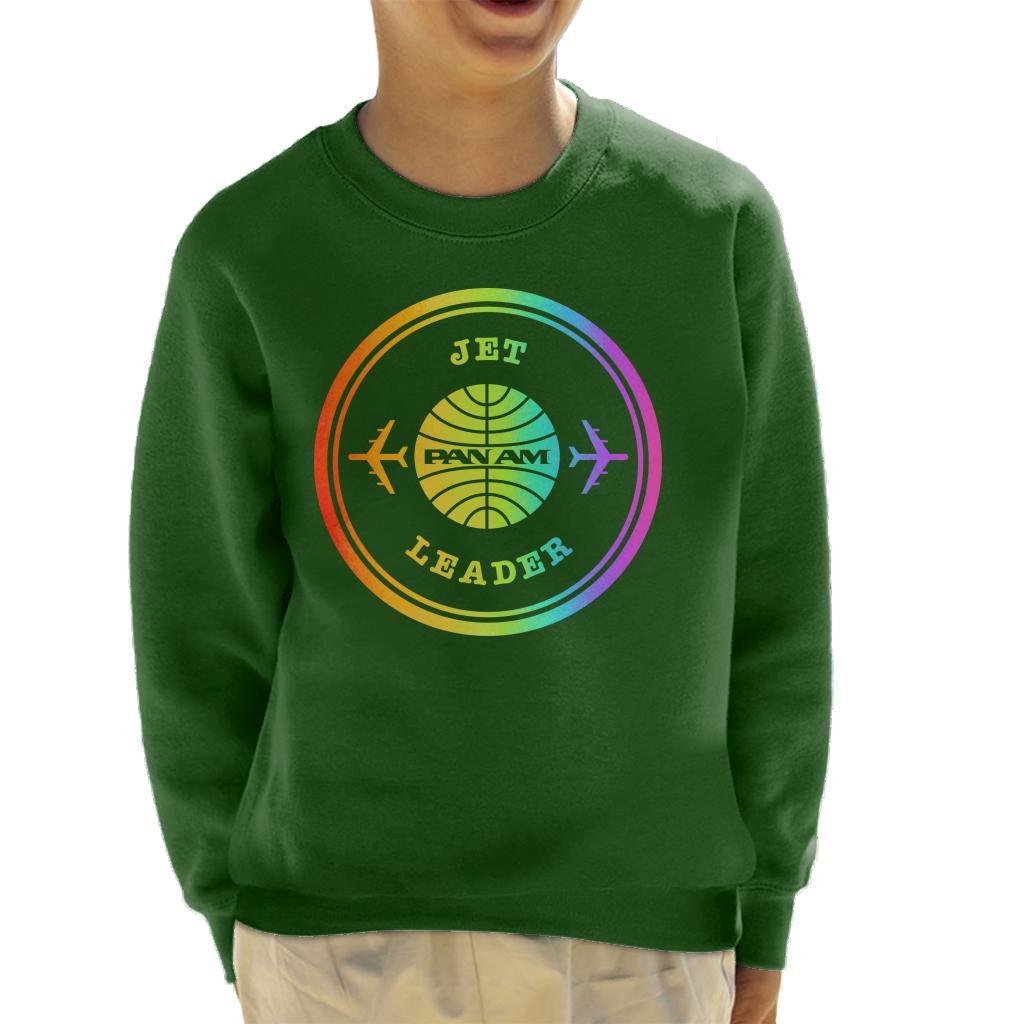 Pan Am Jet Leader Rainbow Foil Kid's Sweatshirt-ALL + EVERY