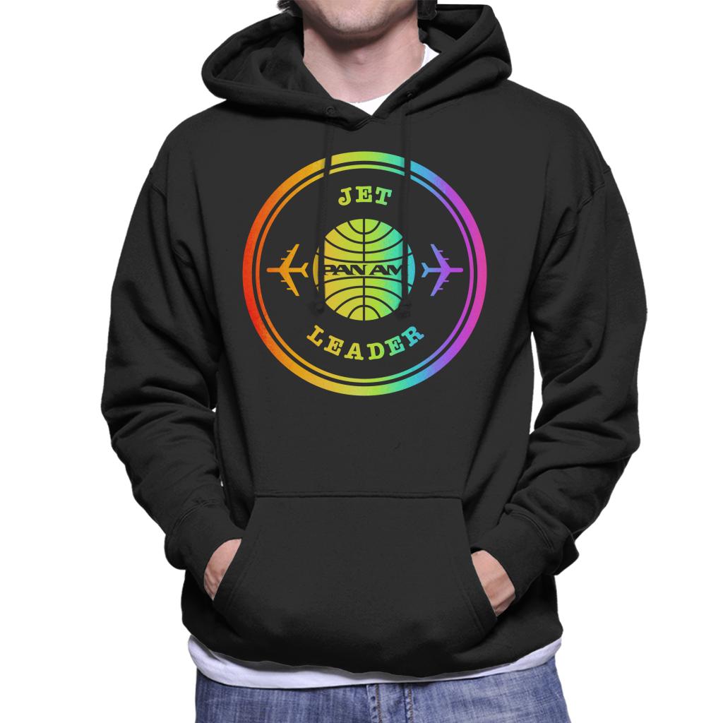 Pan Am Jet Leader Rainbow Foil Men's Hooded Sweatshirt-ALL + EVERY