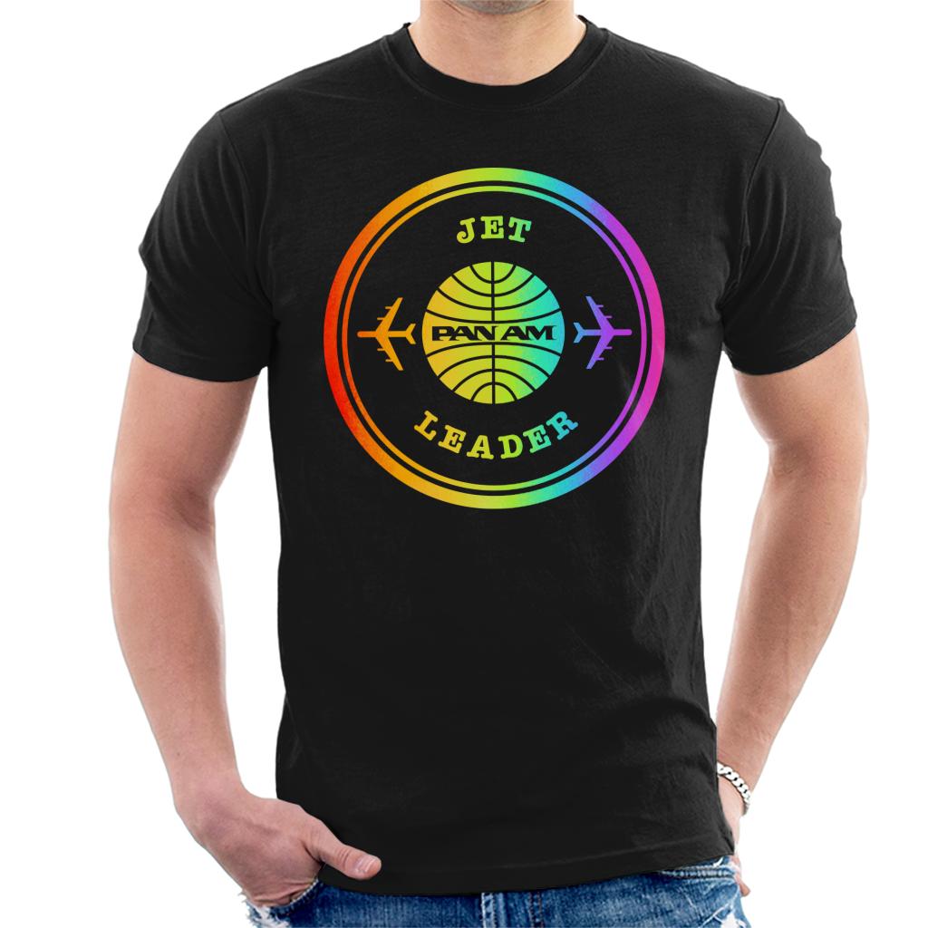 Pan Am Jet Leader Rainbow Foil Men's T-Shirt-ALL + EVERY