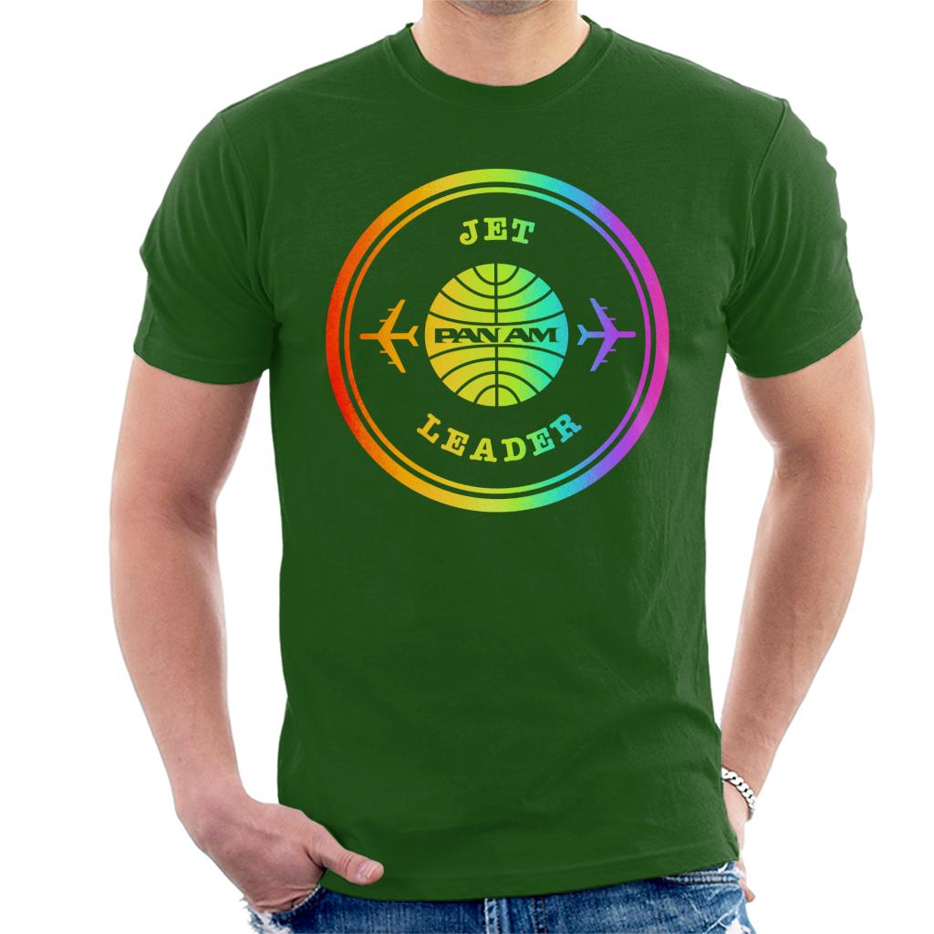 Pan Am Jet Leader Rainbow Foil Men's T-Shirt-ALL + EVERY