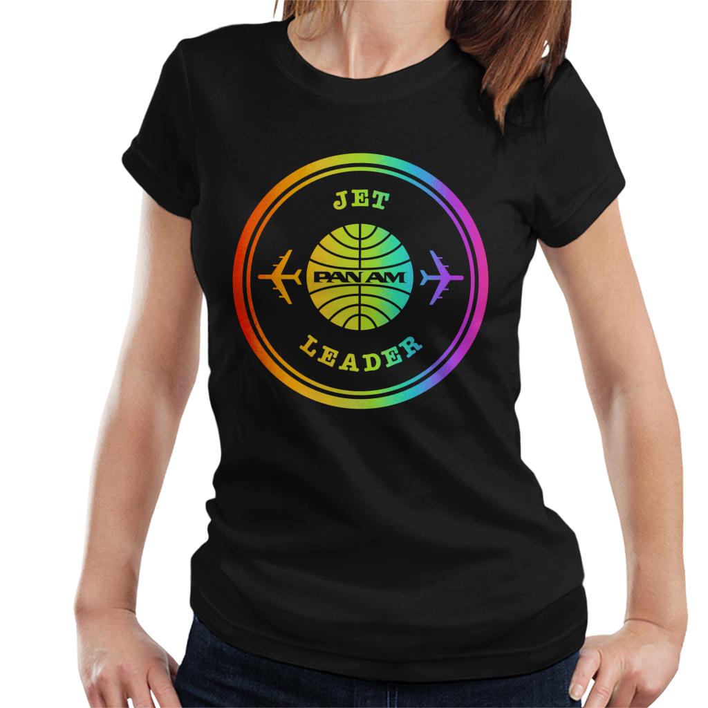 Pan Am Jet Leader Rainbow Foil Women's T-Shirt-ALL + EVERY