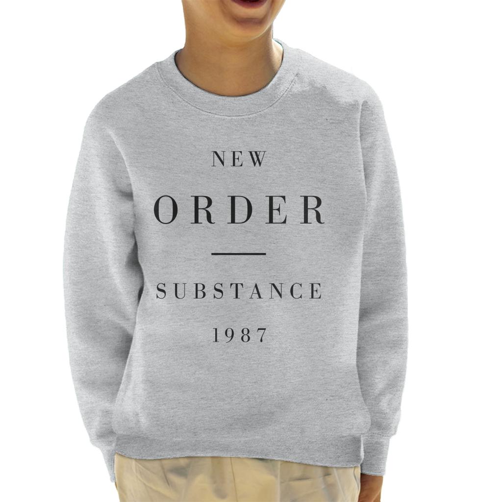 New Order Substance Album Art Kid's Sweatshirt-ALL + EVERY