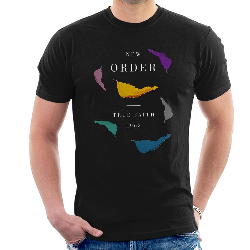 New Order True Faith 1963 Multi Leaf Art Men's T-Shirt-ALL + EVERY